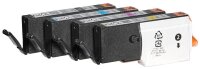 Canon CLI-581 BK/C/M/Y schwarz, cyan, magenta, gelb Druckerpatronen + Fotopapier, 4er-Set