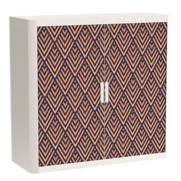 PAPERFLOW easyOffice Classic Chic Rollladenschrank 62384 2 Fachböden 110,0 x 41,5 x 104,0 cm