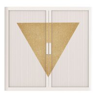 PAPERFLOW easyOffice Classic Chic Rollladenschrank 61360 2 Fachböden 110,0 x 41,5 x 104,0 cm