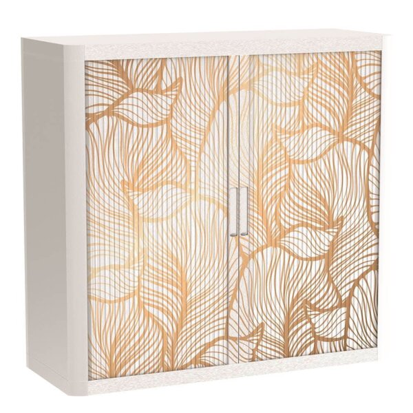 PAPERFLOW easyOffice Classic Chic Rollladenschrank 61424 2 Fachböden 110,0 x 41,5 x 104,0 cm