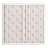 PAPERFLOW easyOffice Classic Chic Rollladenschrank 61472 2 Fachböden 110,0 x 41,5 x 104,0 cm