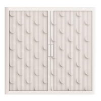 PAPERFLOW easyOffice Classic Chic Rollladenschrank 61472 2 Fachböden 110,0 x 41,5 x 104,0 cm