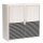 PAPERFLOW easyOffice Black & White Rollladenschrank 62336 2 Fachböden 110,0 x 41,5 x 104,0 cm