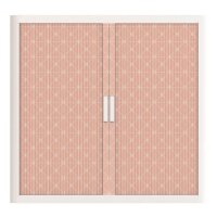 PAPERFLOW easyOffice Vintage Rollladenschrank 60932 2 Fachböden 110,0 x 41,5 x 104,0 cm
