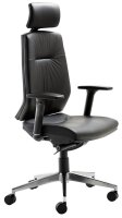 Mayer Bürostuhl myCONTRACT LINE, 2480 81 007 Leder schwarz, Gestell alu