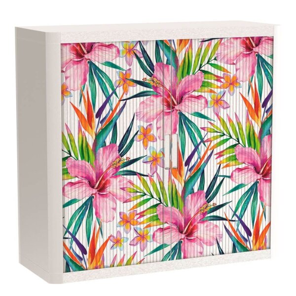 PAPERFLOW easyOffice Tropical Rollladenschrank 62746 2 Fachböden 110,0 x 41,5 x 104,0 cm