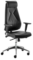 Mayer Bürostuhl myBESTMIND, 2462 Leder schwarz, Gestell alu