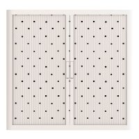 PAPERFLOW easyOffice Black & White Rollladenschrank 60500 2 Fachböden 110,0 x 41,5 x 104,0 cm