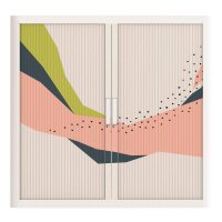 PAPERFLOW easyOffice Colour Rollladenschrank 61038 2 Fachböden 110,0 x 41,5 x 104,0 cm