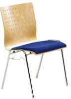 Mayer Stapelstuhl myARCADO 2118 01 26 396 blau Stoff, 1 St.
