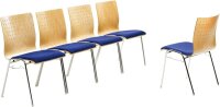 Mayer Stapelstuhl myARCADO 2118 01 26 396 blau Stoff, 1 St.
