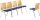 Mayer Stapelstuhl myARCADO 2118 01 26 396 blau Stoff, 1 St.