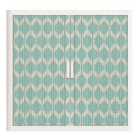 PAPERFLOW easyOffice Vintage Rollladenschrank 60868 2 Fachböden 110,0 x 41,5 x 104,0 cm