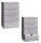 BISLEY LIGHT Hängeregistraturschrank silber 4 Schubladen 80,0 x 62,2 x 132,1 cm, 1 St.