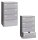BISLEY LIGHT Hängeregistraturschrank silber 4 Schubladen 80,0 x 62,2 x 132,1 cm, 1 St.