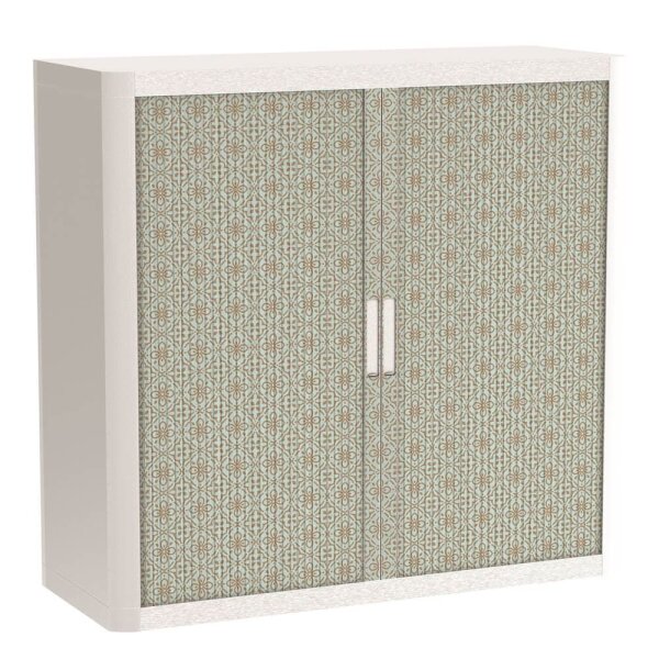 PAPERFLOW easyOffice Vintage Rollladenschrank 60788 2 Fachböden 110,0 x 41,5 x 104,0 cm