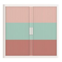 PAPERFLOW easyOffice Colour Rollladenschrank 61556 2 Fachböden 110,0 x 41,5 x 104,0 cm