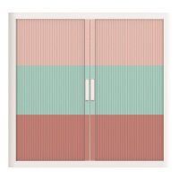 PAPERFLOW easyOffice Colour Rollladenschrank 61556 2 Fachböden 110,0 x 41,5 x 104,0 cm