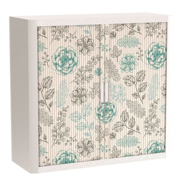 PAPERFLOW easyOffice Garden Factory Rollladenschrank 60196 2 Fachböden 110,0 x 41,5 x 104,0 cm