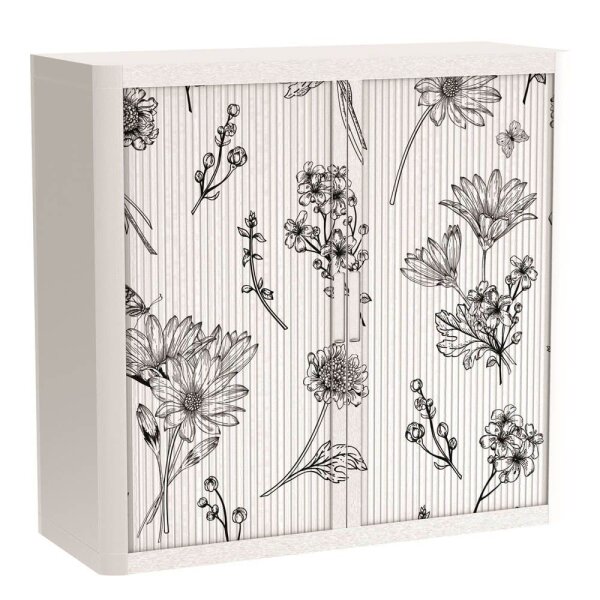 PAPERFLOW easyOffice Garden Factory Rollladenschrank 60276 2 Fachböden 110,0 x 41,5 x 104,0 cm