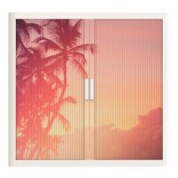 PAPERFLOW easyOffice Tropical Rollladenschrank 61290 2 Fachböden 110,0 x 41,5 x 104,0 cm