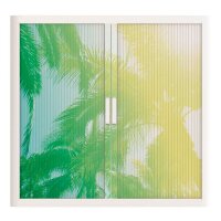 PAPERFLOW easyOffice Tropical Rollladenschrank 61274 2 Fachböden 110,0 x 41,5 x 104,0 cm