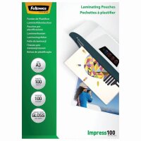 Fellowes Laminierfolien Impress100 glänzend für A3 100 micron, 100 St.