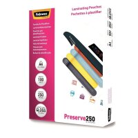 Fellowes Laminierfolien Preserve250 glänzend für A4 250 micron, 100 St.