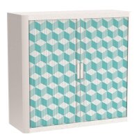 PAPERFLOW easyOffice Vintage Rollladenschrank 60964 2...
