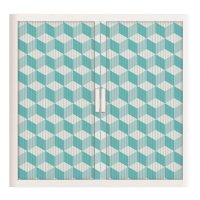 PAPERFLOW easyOffice Vintage Rollladenschrank 60964 2 Fachböden 110,0 x 41,5 x 104,0 cm