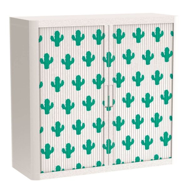 PAPERFLOW easyOffice Tropical Rollladenschrank 60756 2 Fachböden 110,0 x 41,5 x 104,0 cm
