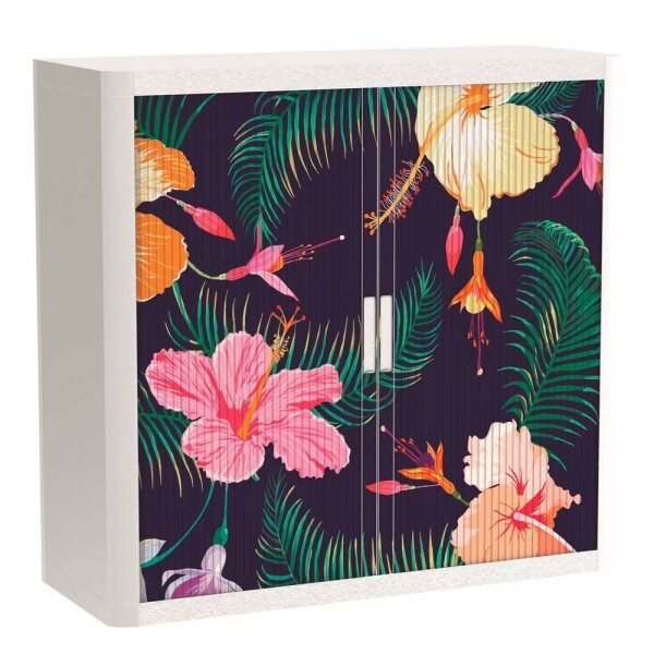 PAPERFLOW easyOffice Tropical Rollladenschrank 60676 2 Fachböden 110,0 x 41,5 x 104,0 cm