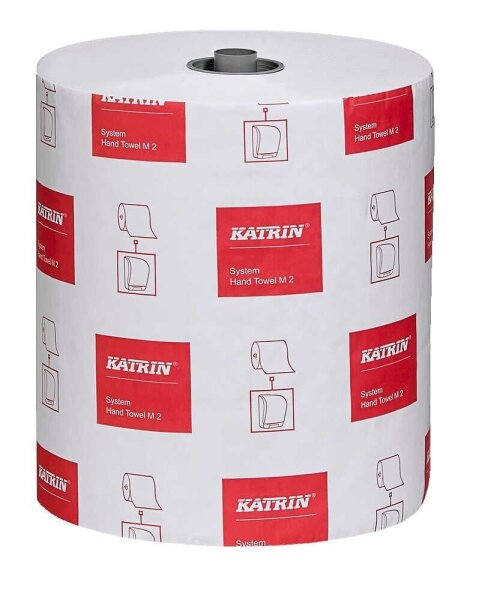 KATRIN Handtuchrollen System M2 2-lagig hochweiß, 6 Rollen