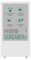 PAPERFLOW Trennwand easyScreen, Hygiene-Vorgaben...