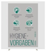 PAPERFLOW Trennwand easyScreen, Hygiene-Vorgaben weiß 160,0 x 174,0 cm, 1 St.