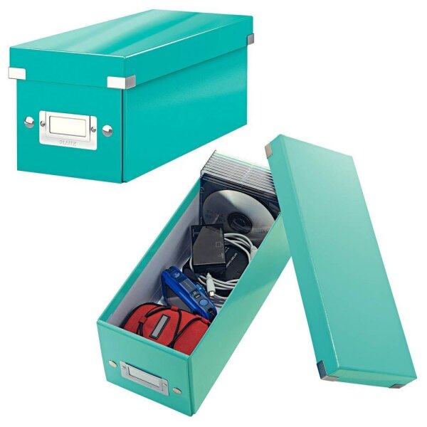 LEITZ CD-/DVD-Box Click & Store blau, 1 St.