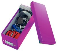LEITZ CD-/DVD-Box Click & Store violett, 1 St.