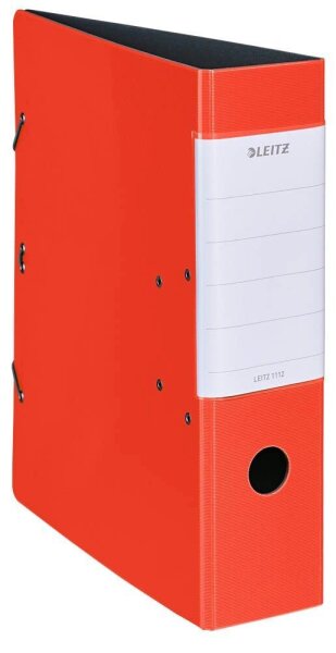 LEITZ Solid 1112 Ordner hellrot Kunststoff 8,2 cm DIN A4, 1 St.