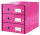 LEITZ Schubladenbox Click & Store  pink 60480023, DIN A4 mit 3 Schubladen, 1 St.