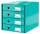 LEITZ Schubladenbox Click & Store  eisblau 60490051, DIN A4 mit 4 Schubladen, 1 St.