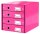 LEITZ Schubladenbox Click & Store  pink 60490023, DIN A4 mit 4 Schubladen, 1 St.