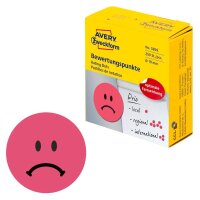 AVERY Zweckform Bewertungspunkte 3859 Gesicht, rot, 250...