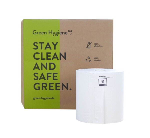 Green Hygiene® Handtuchrollen HANNELORE 2-lagig weiß, 8 Rollen