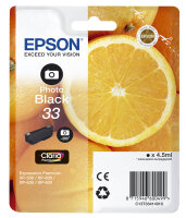 EPSON 33 / T3341 (Orangen) Photo schwarz Druckerpatrone