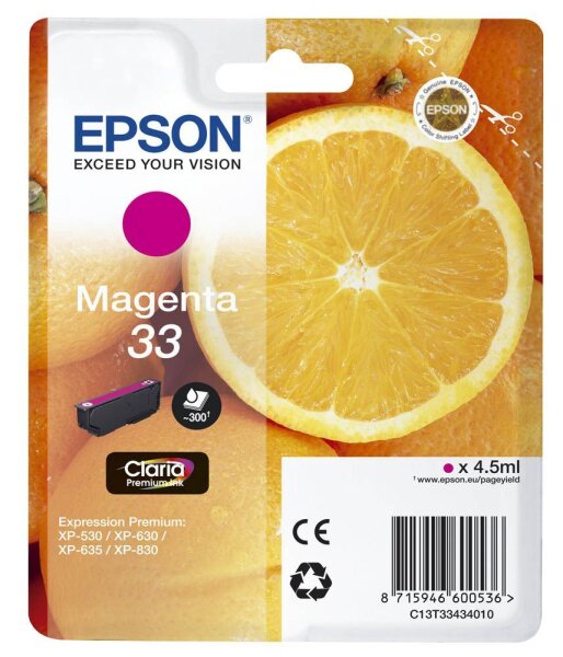EPSON 33 / T3343 (Orangen) magenta Druckerpatrone