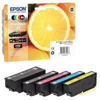 EPSON 33 / T3337 (Orangen) schwarz, cyan, magenta, gelb,...