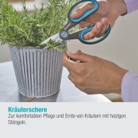 GARDENA Kräuterschere HerbCut türkis, schwarz 17,3 cm