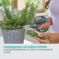 GARDENA Kräuterschere HerbCut türkis, schwarz 17,3 cm