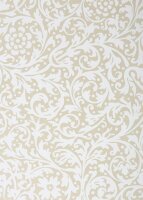 JUNG SCHÖNER VERPACKEN Geschenkpapier Brokat beige Ornamente mehrfarbig, 50,0 m