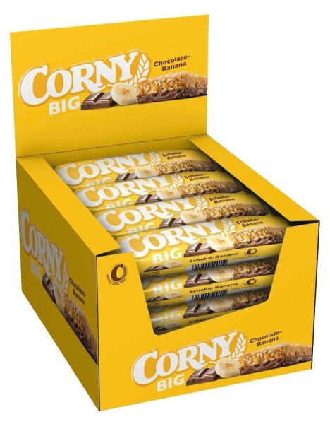 CORNY BIG Schoko-Banane Müsliriegel 24 Riegel, 24 St.